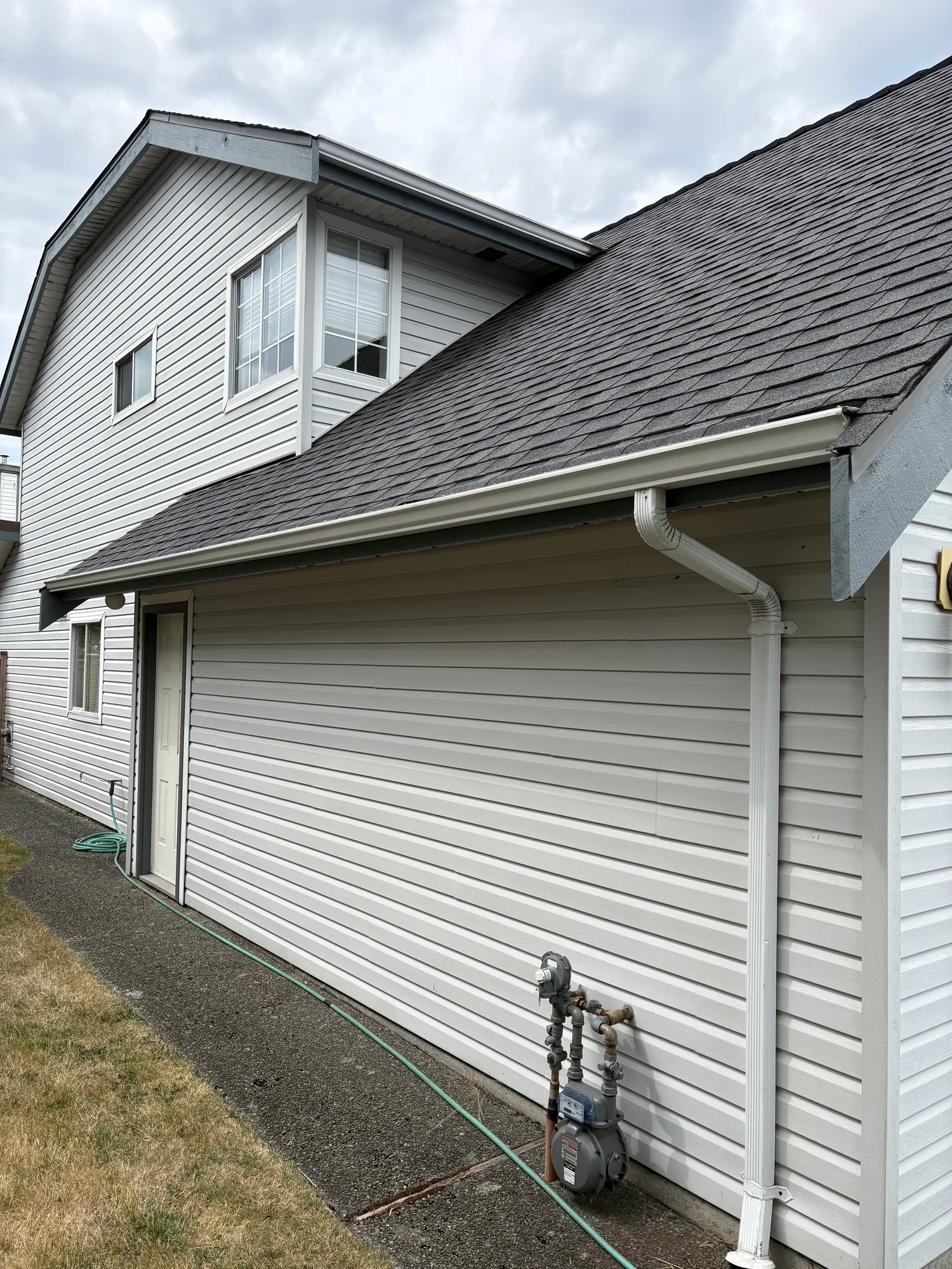 Completed exterior trim colour match at this Ladner home in Delta, BC