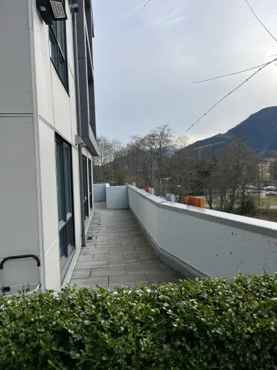 Avesta retaining wall, concrete wall after Loxon XP coating