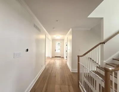 Completed entrance hallway in this Bala Cynwyd home