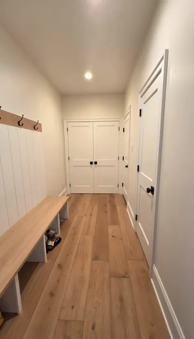 Completed mudroom in this Bala Cynwyd home