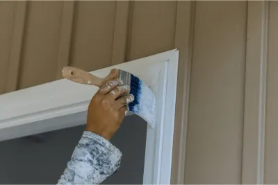 Finished trim painting result in East Vancouver BC home, Colour Craft Painting