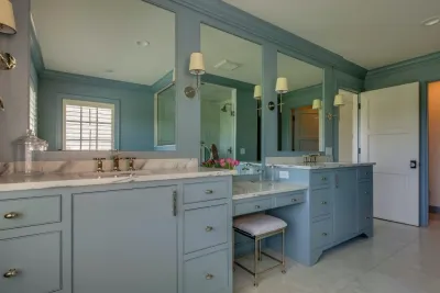 Before and after cabinet painting in Philadelphia PA, Colour Craft Painting