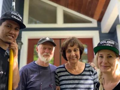 After: Colour Craft crew with the homeowners, Brackendale Squamish BC