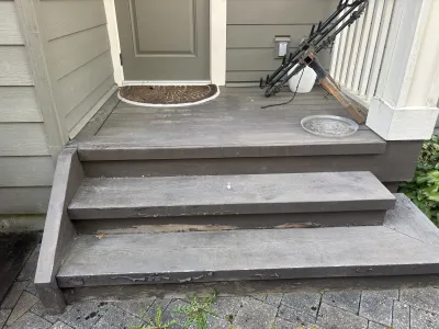 Before: Brackendale Squamish, weathered siding