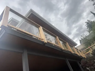 After: Dennis residence belly boards and gutters, Garibaldi Highlands