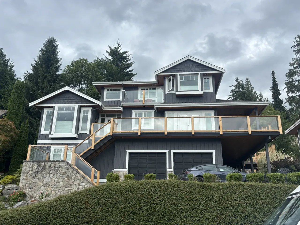 After: Dennis residence front, new colour change, Garibaldi Highlands Squamish