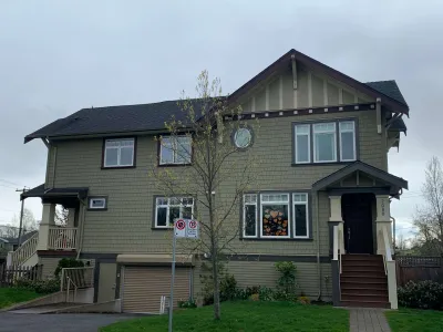 Completed commercial fourplex exterior repaint in East Vancouver, BC, after photo four