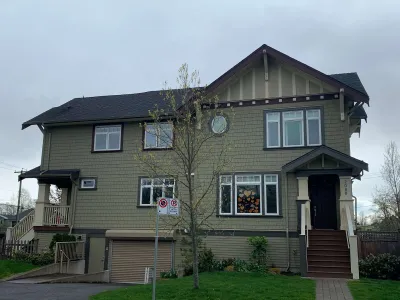 full front view, fresh trim, East Vancouver