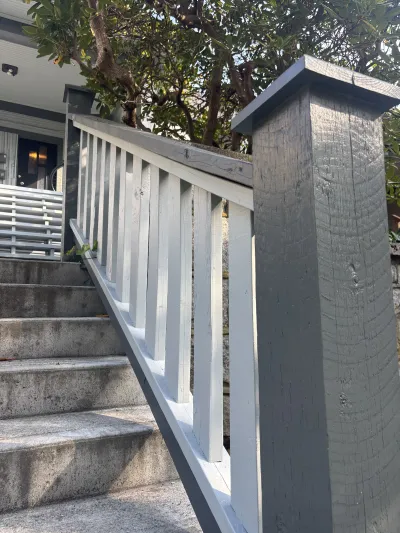 After: East Vancouver heritage home side view, completed