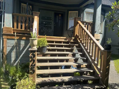 Before: East Vancouver heritage home upper storey