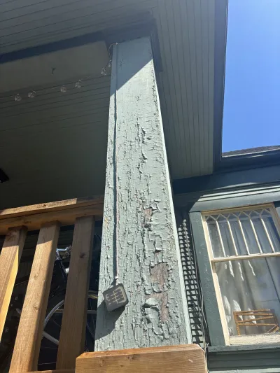 Before: East Vancouver heritage home railings