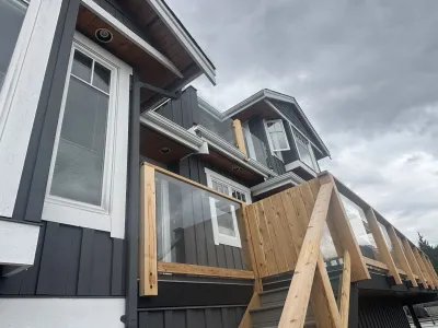 After: shingles and trim, completed, Garibaldi Highlands