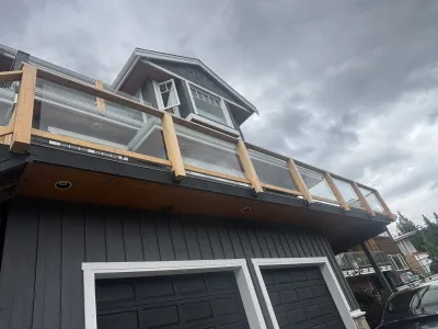 After: corner detail, fresh paint, Garibaldi Highlands