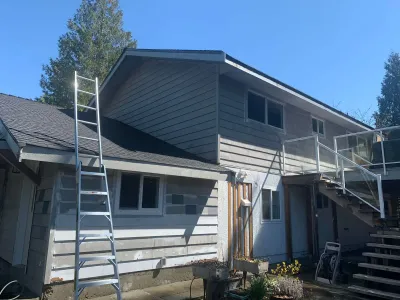 Before: back view with ladder, Garibaldi Highlands Squamish BC