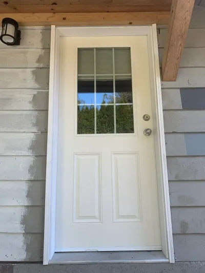 Before: door primer stage, Garibaldi Highlands Squamish
