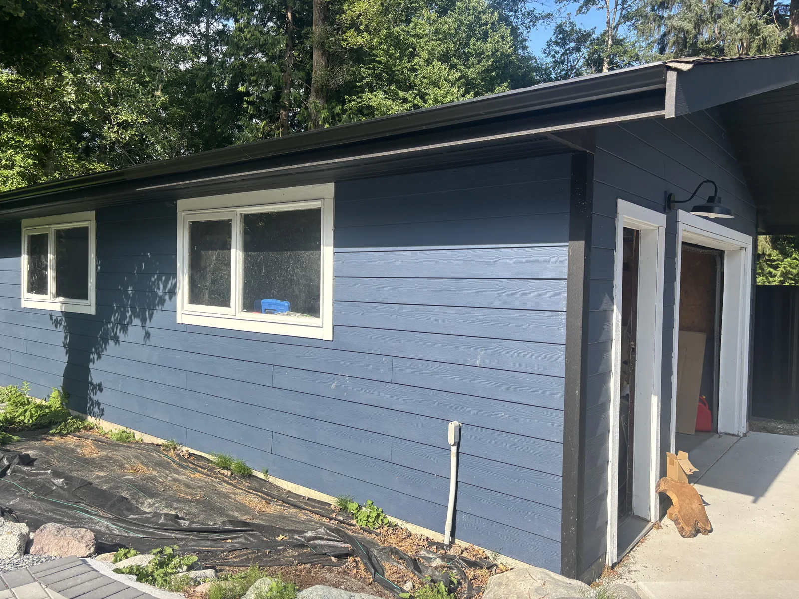After: Kristen residence back view, completed, Brackendale Squamish