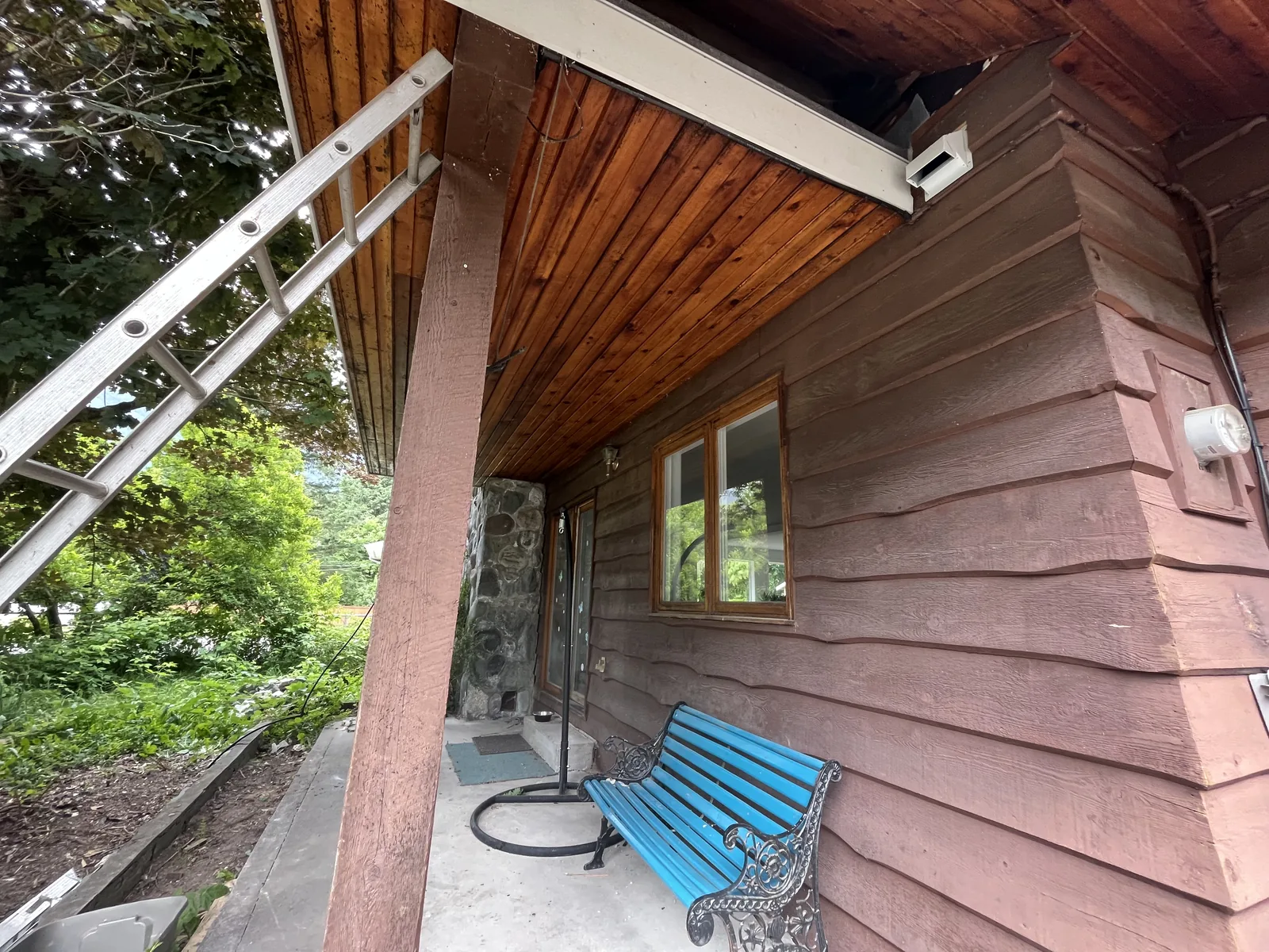 Before: Kristen residence window and siding detail, Brackendale