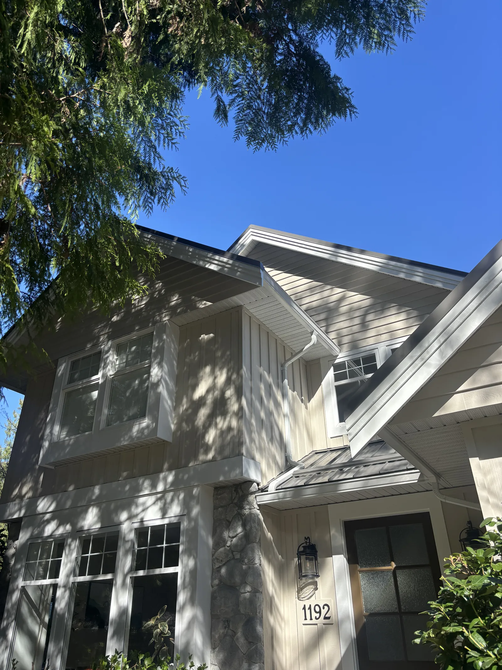After: Marko residence siding and trim detail, North Vancouver