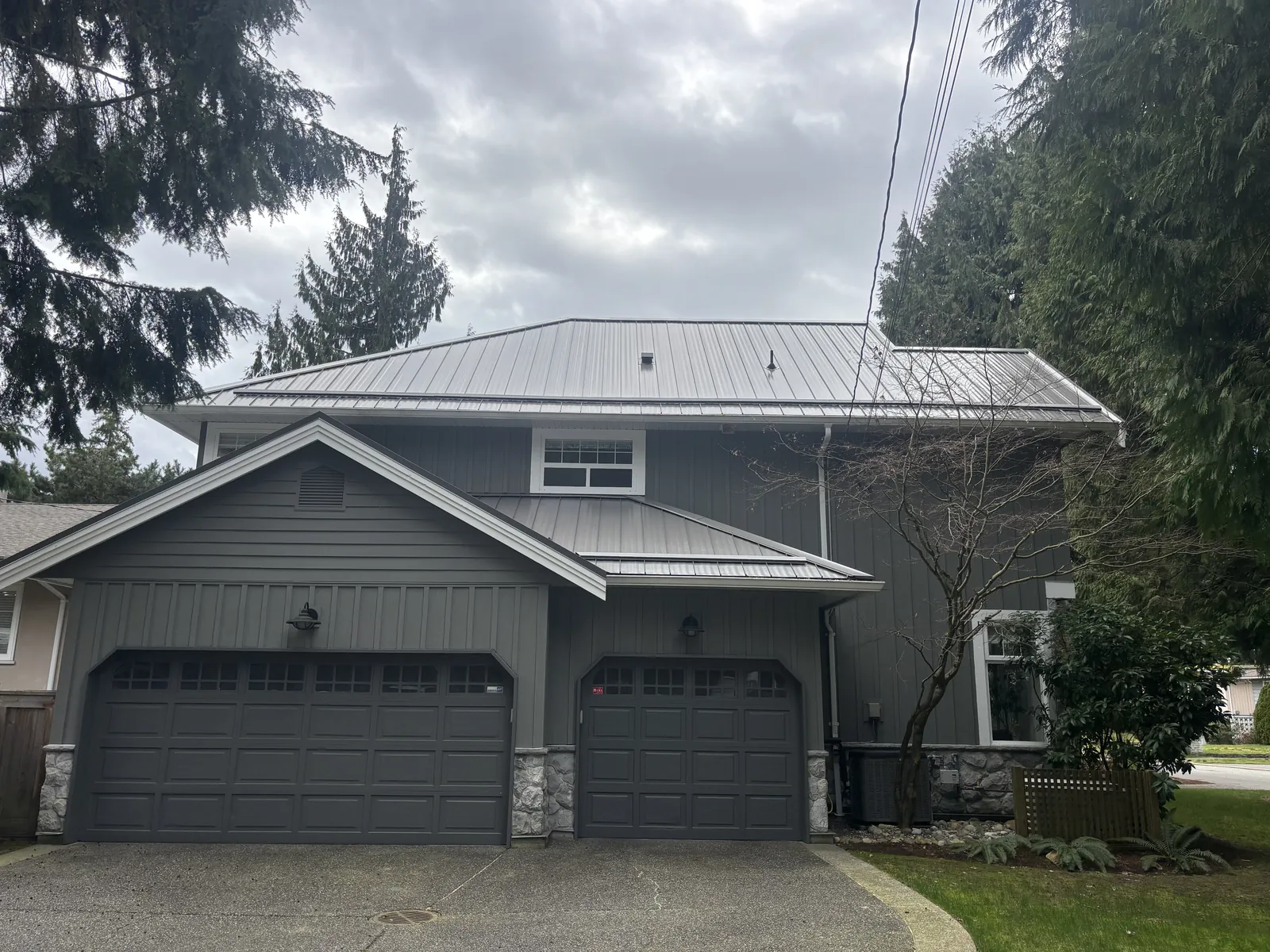 Before: Marko residence trim and fascia, North Vancouver