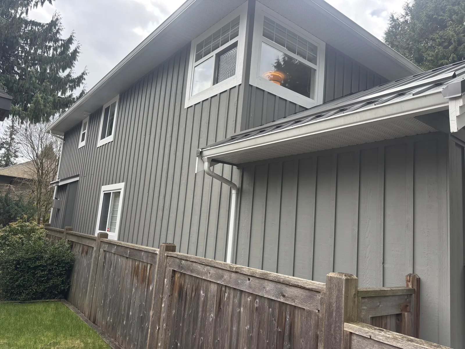 Before: Marko residence corner detail, North Vancouver