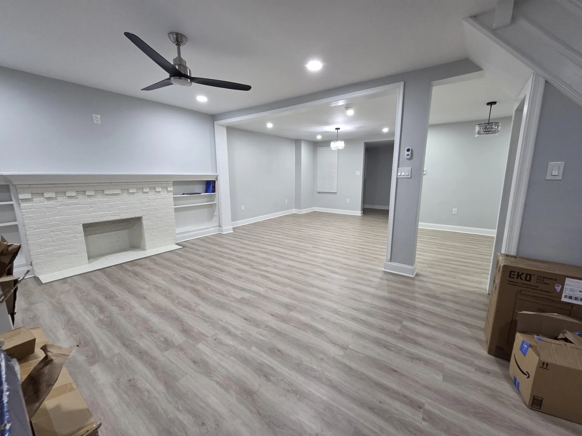 Before: Stunning 1-Day Black & White Interior Transformation, Philadelphia, PA
