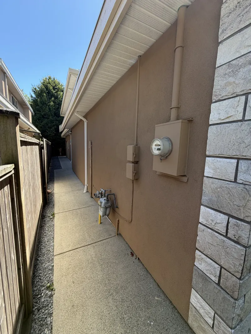 After: garage doors completed, Seafair Richmond BC, Forte Satin