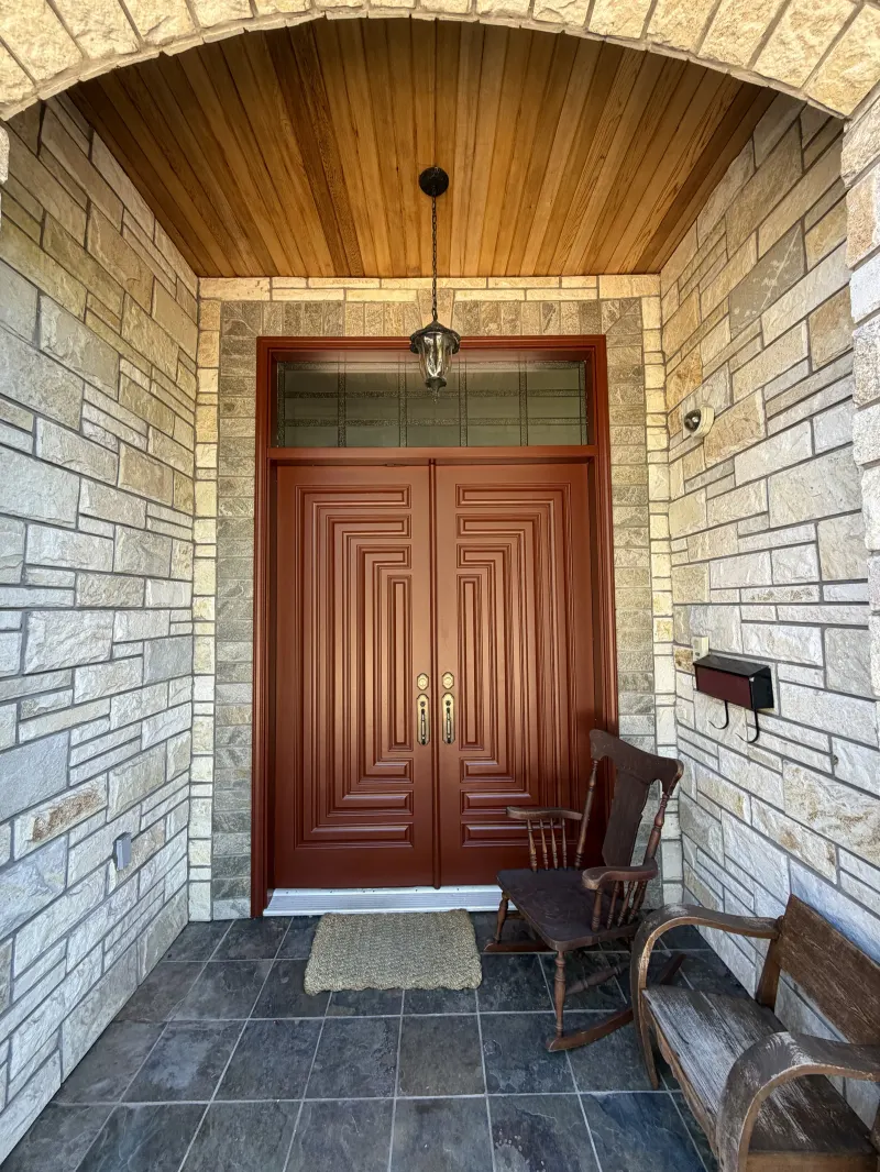 After: wide angle view, Seafair Richmond BC, luxury stucco home