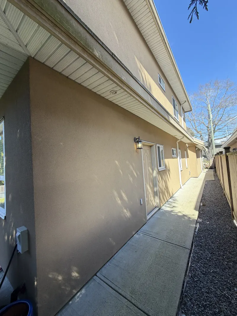 Before: side entrance, Seafair Richmond BC, before painting