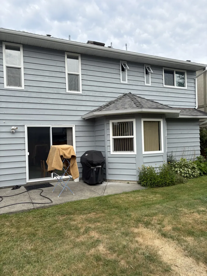 After: fence stained, Steveston Richmond BC, Sikkens Natural cedar