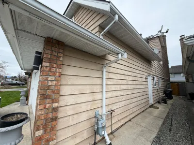Before: garage doors, Steveston Richmond BC, before painting