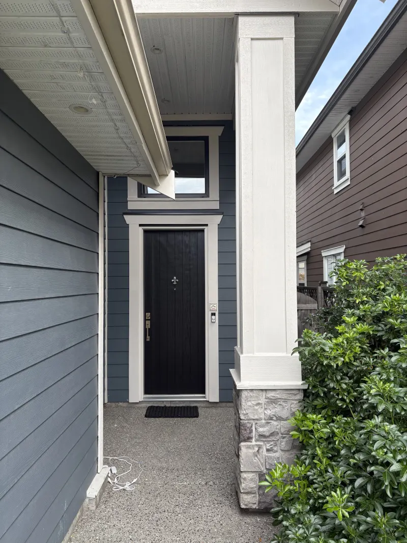 After: side view, Steveston Richmond BC, trim repaint completed