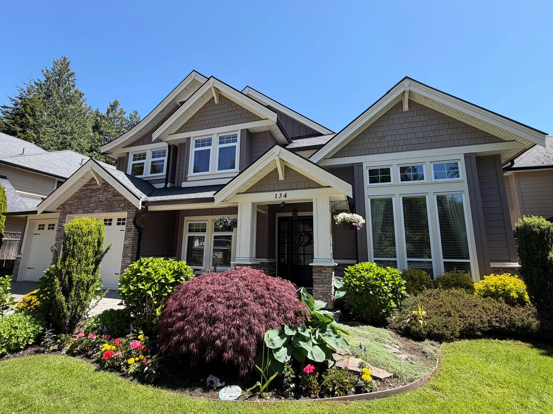 Full Exterior Repaint & Wood Repairs, Tsawwassen, Delta, BC, completed by Colour Craft Painting