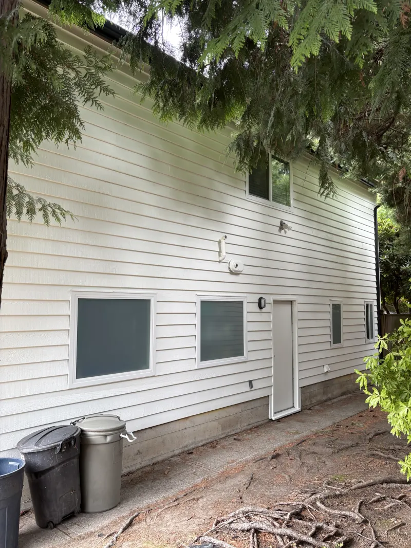 After: fascia detail, Tsawwassen Delta BC, Simply White satin finish