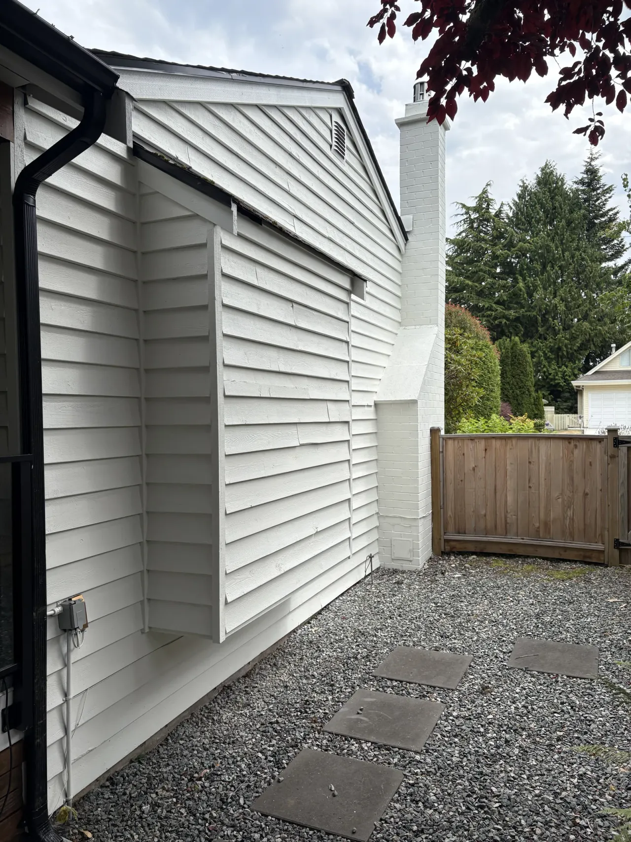 After: exterior, Tsawwassen Delta BC, Simply White full exterior repaint by Colour Craft