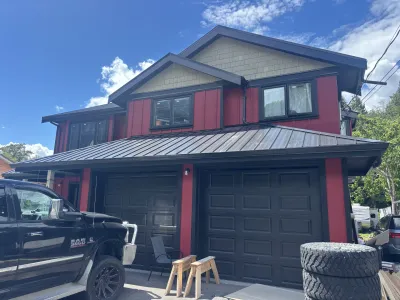 After exterior repaint at this home, Valleycliffe Squamish BC