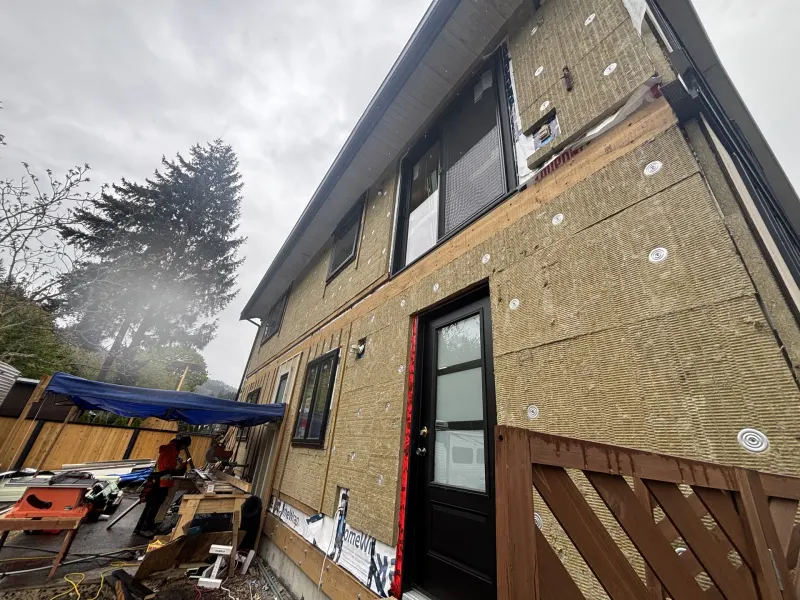 Before exterior repaint photo at this home, Valleycliffe Squamish BC