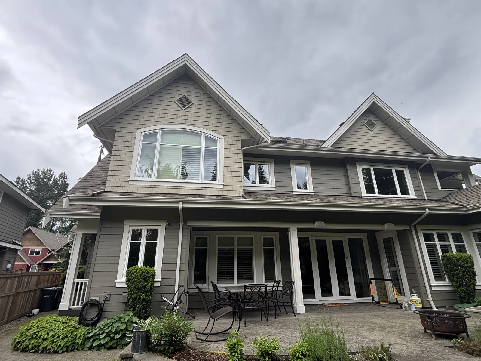 After — Adam residence corner detail, Brackendale Squamish BC