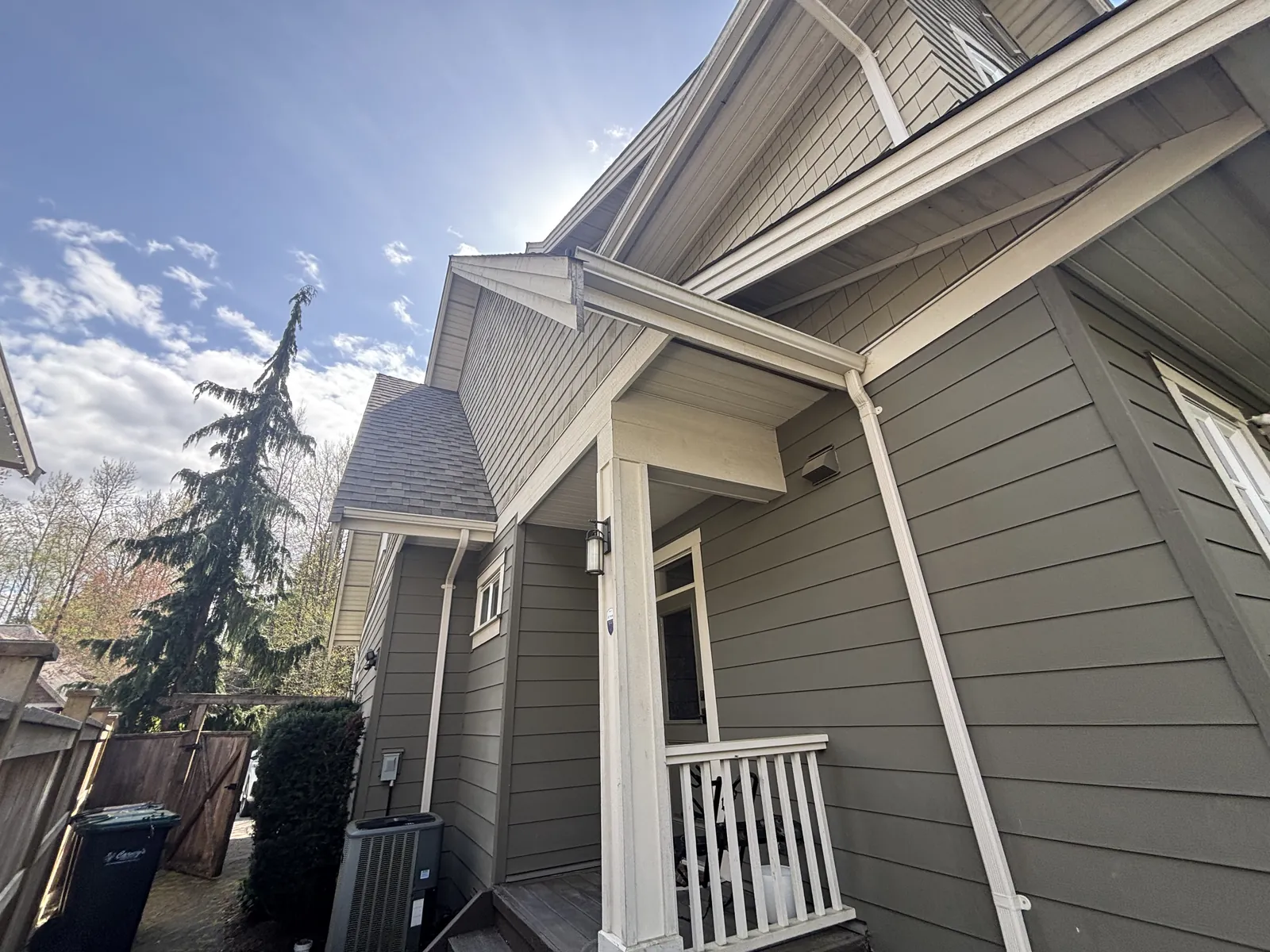 Before — Adam residence siding detail, Brackendale Squamish BC