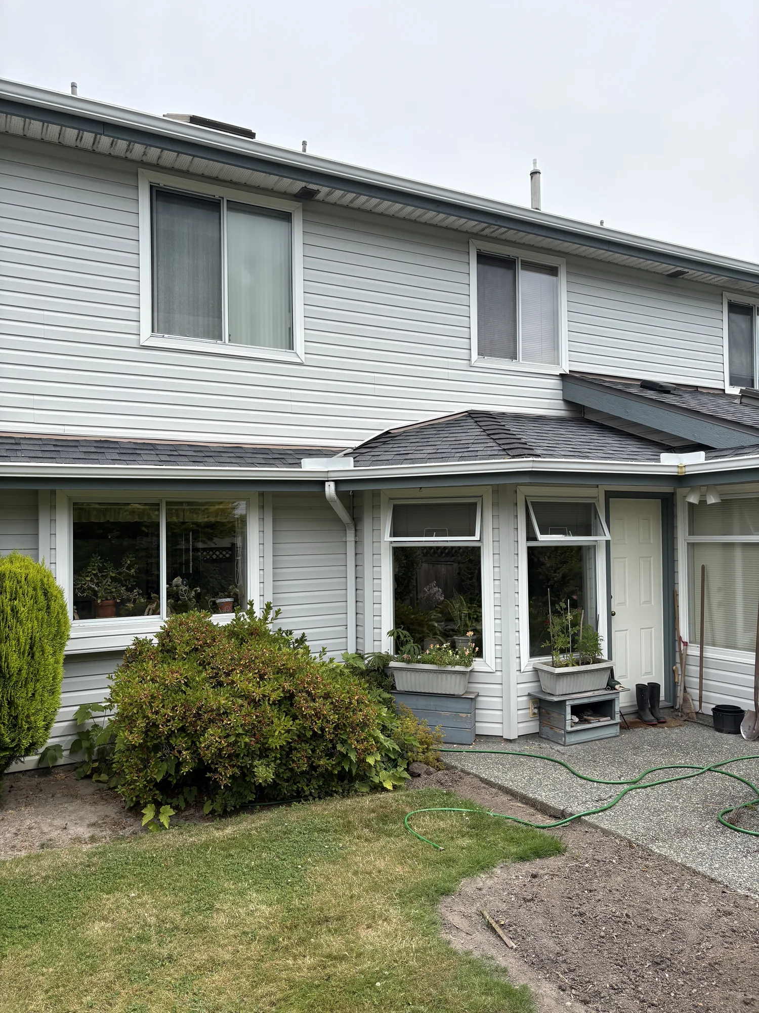 Completed exterior trim colour match, view eight, at Dick’s Ladner home in Delta, BC