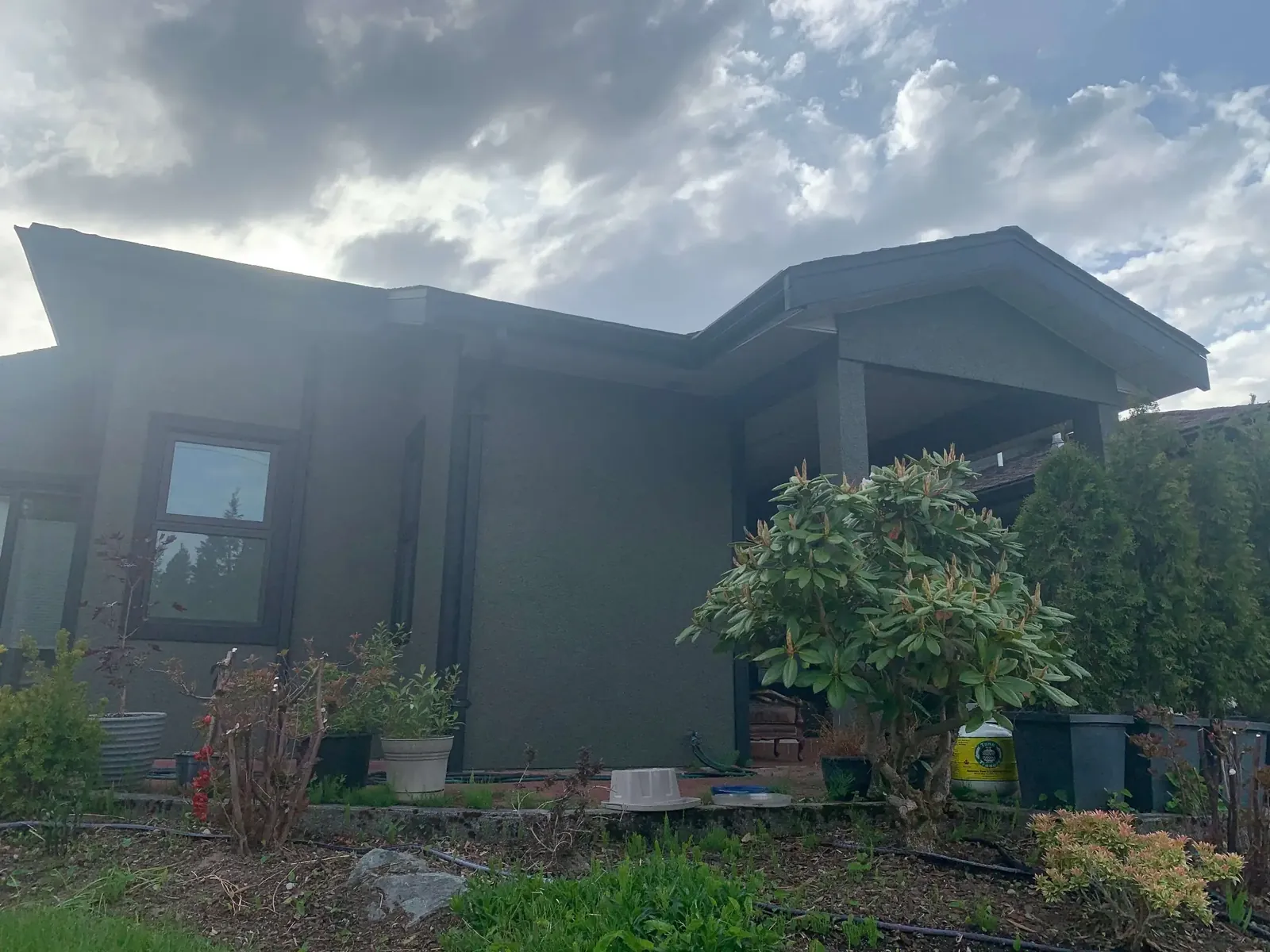 After — Amy residence window frames, charcoal