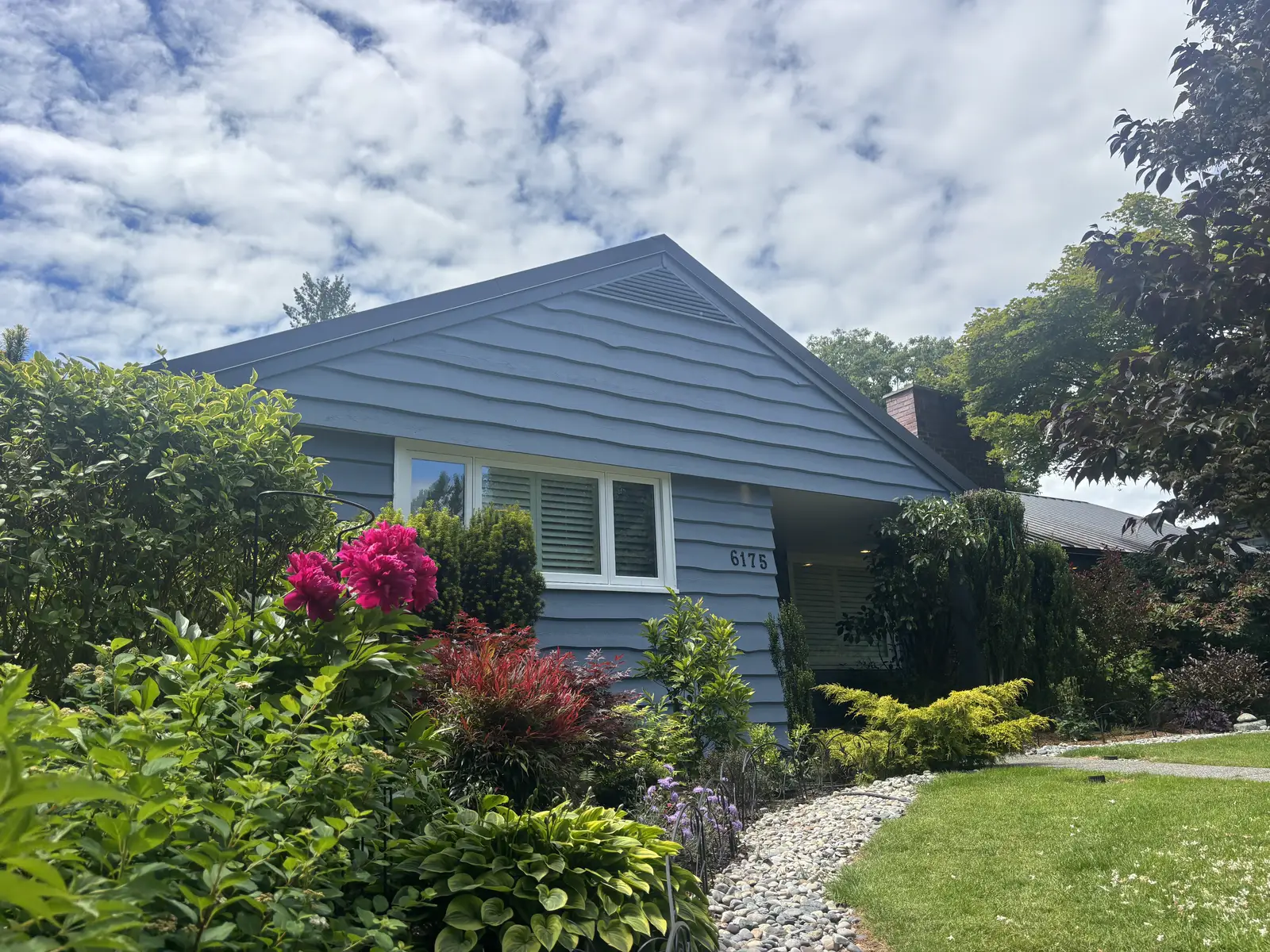 Completed full exterior repaint, Southlands Vancouver home view one