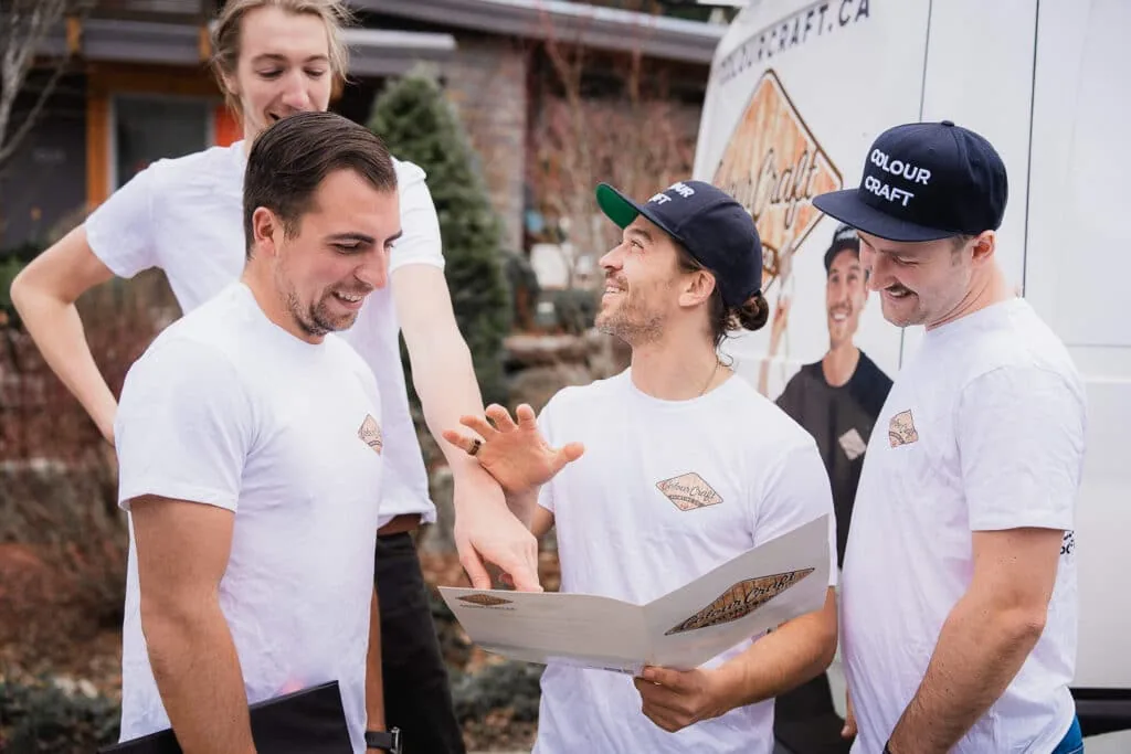 Professional painters discussing a project — Colour Craft Painting West Vancouver BC