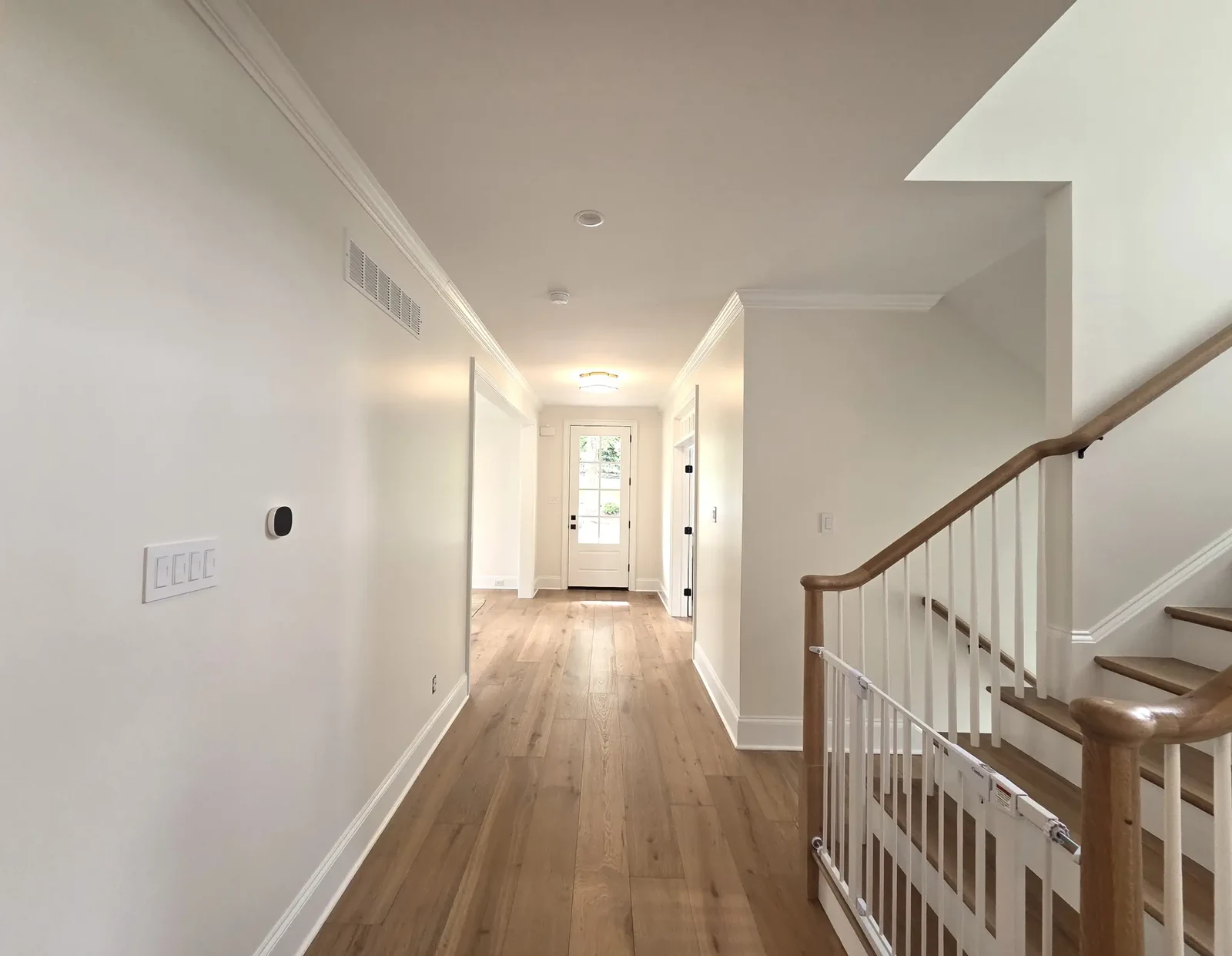 Completed entrance hallway in Carly’s Bala Cynwyd home