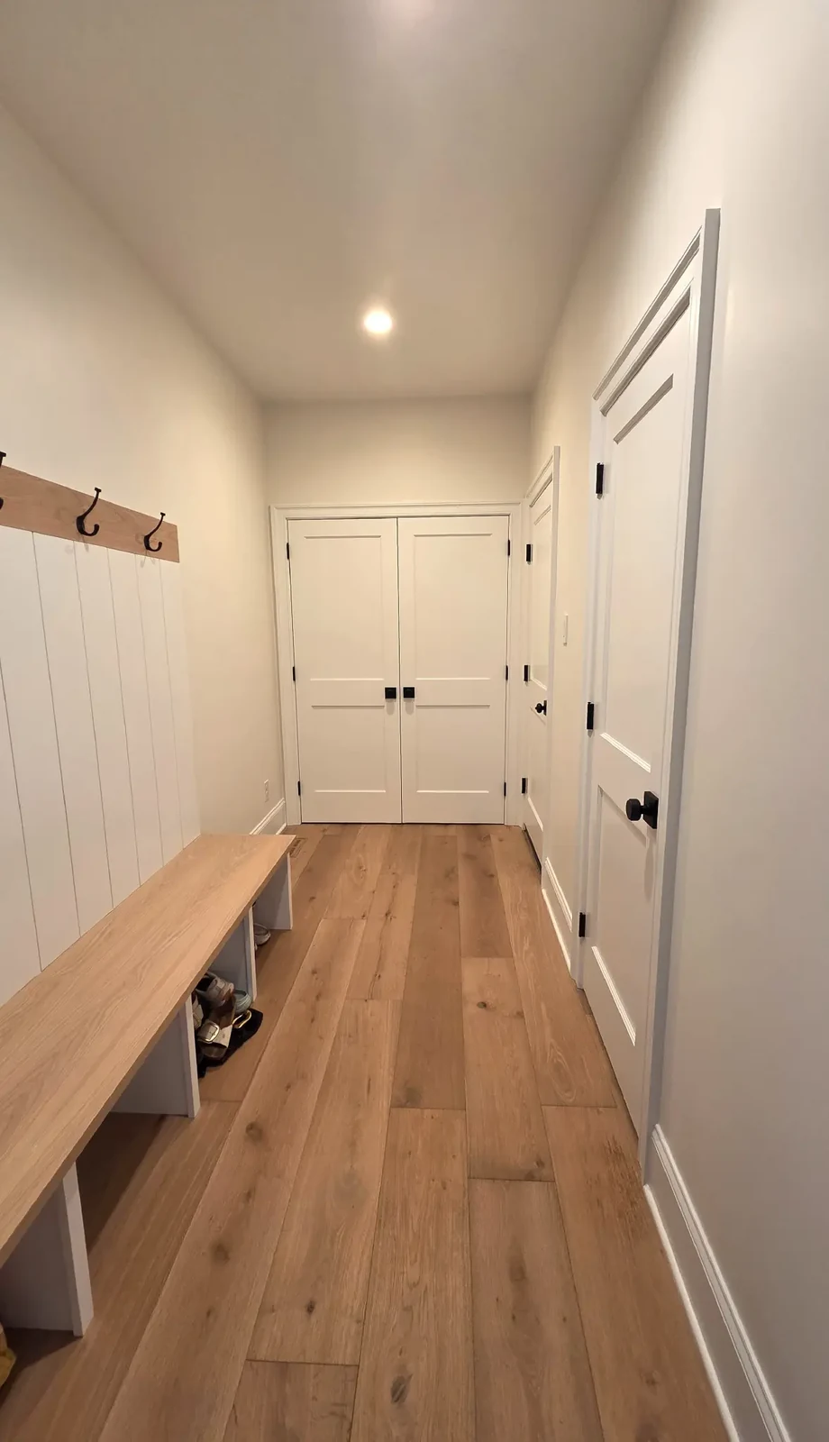 Completed mudroom in Carly’s Bala Cynwyd home