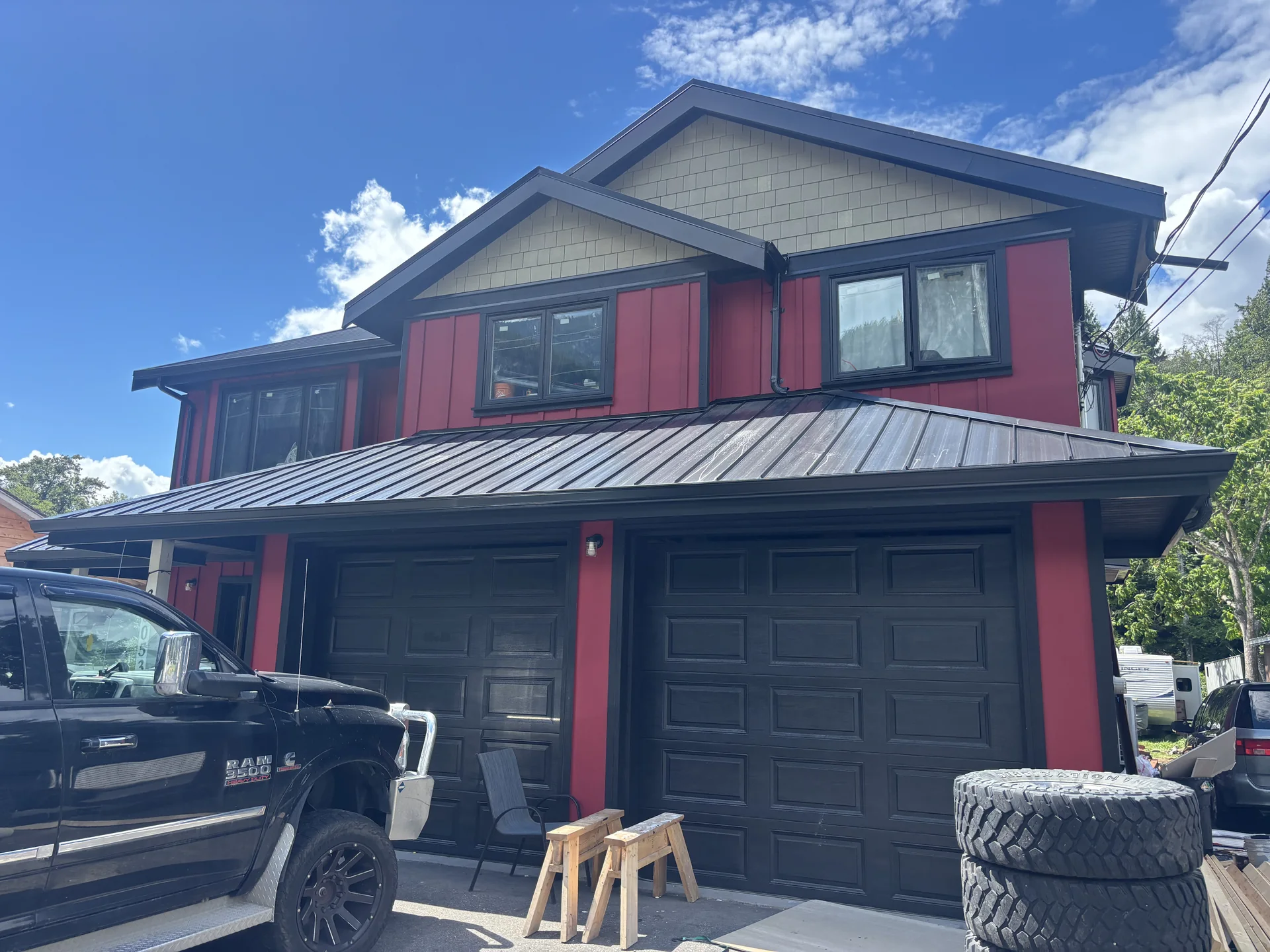 After exterior repaint at Charissa residence, Valleycliffe Squamish BC