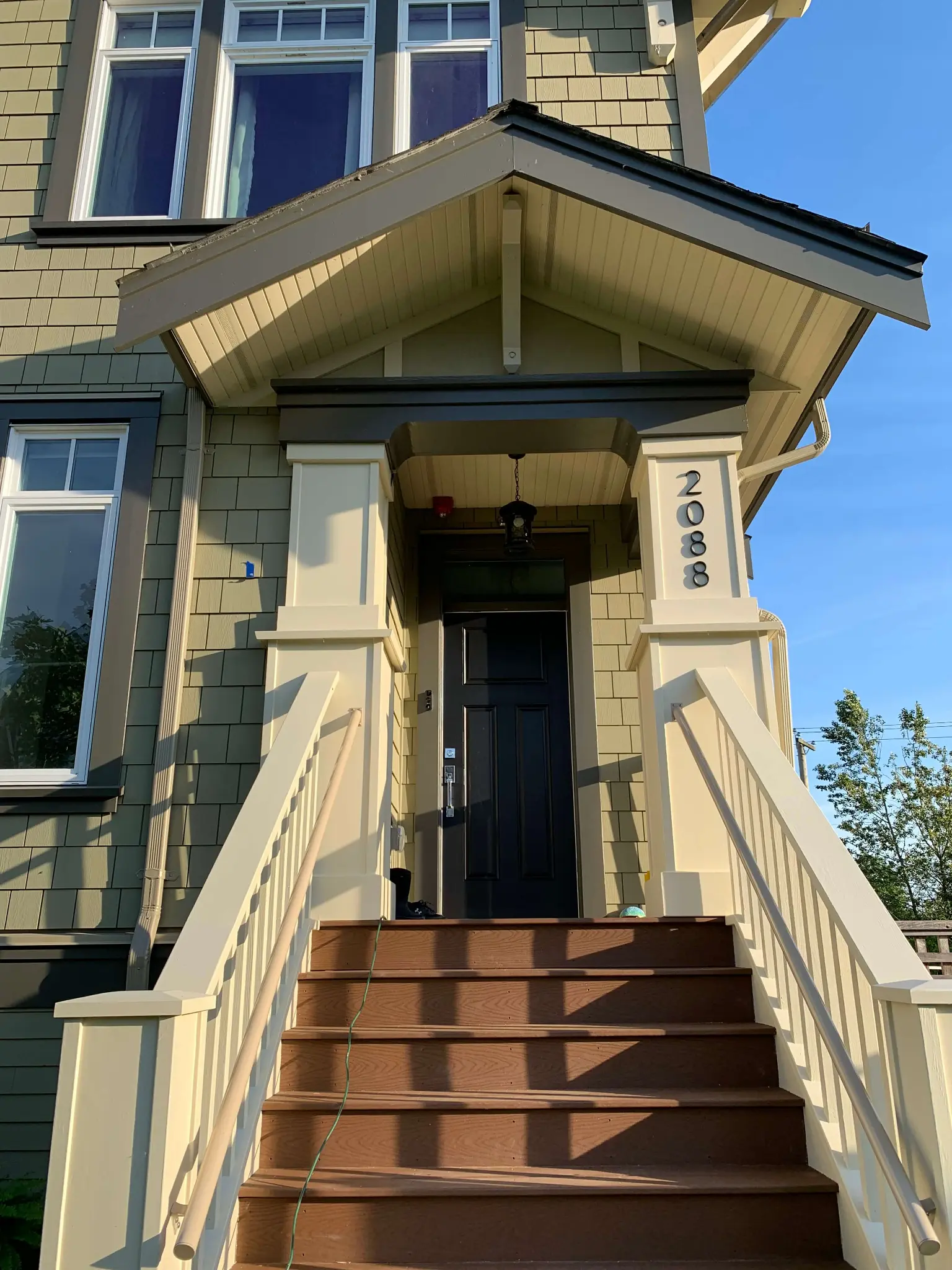 Completed commercial fourplex exterior repaint on Lakewood Drive, East Vancouver, BC — after photo six