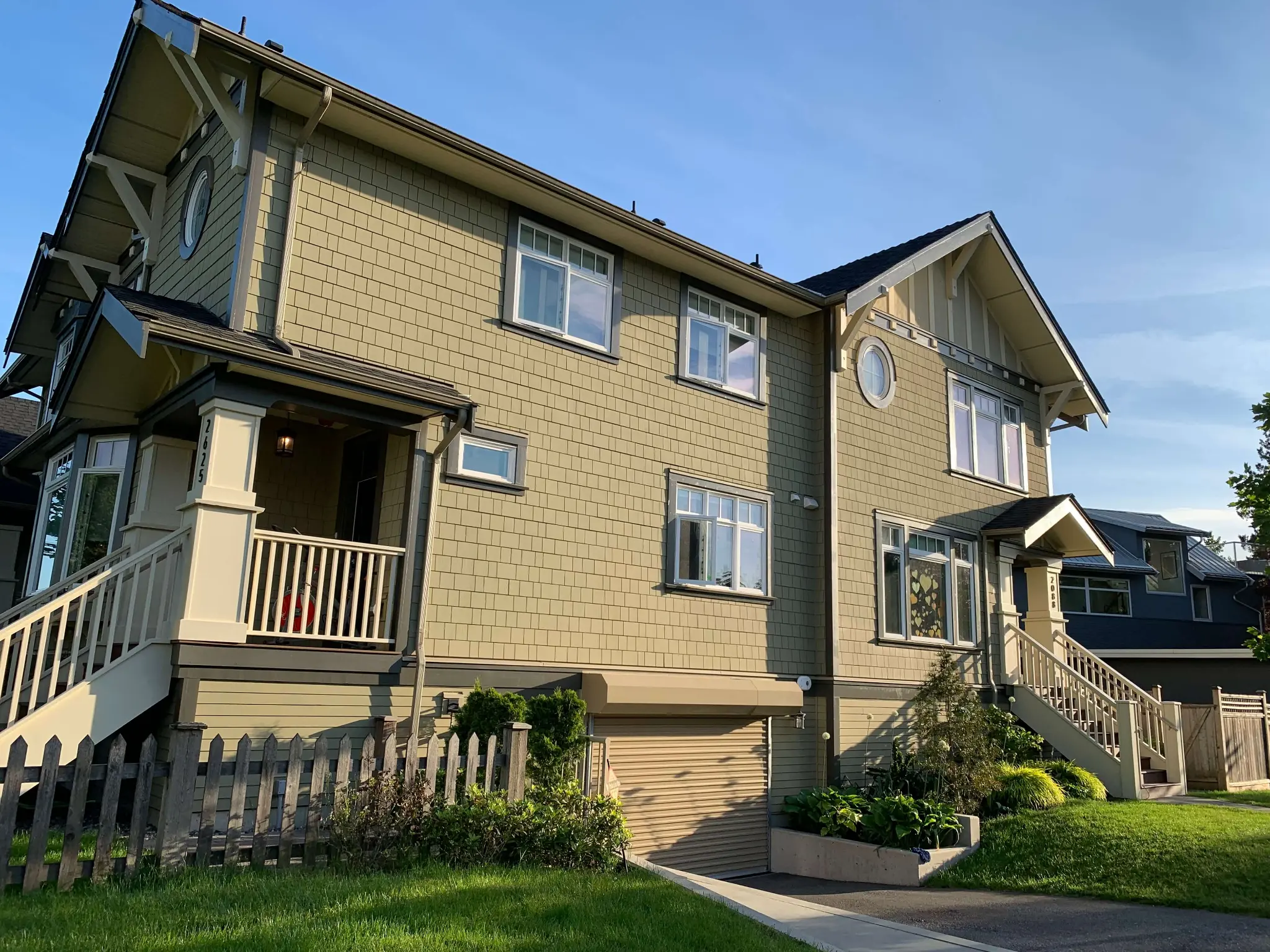 Completed commercial fourplex exterior repaint on Lakewood Drive, East Vancouver, BC — after photo seven