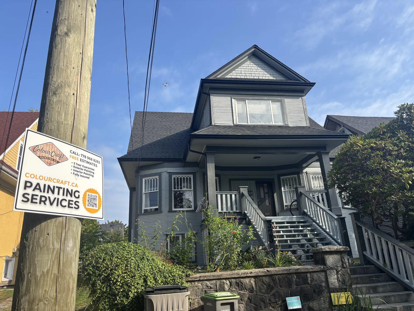 After — East Vancouver heritage home completed exterior, front view