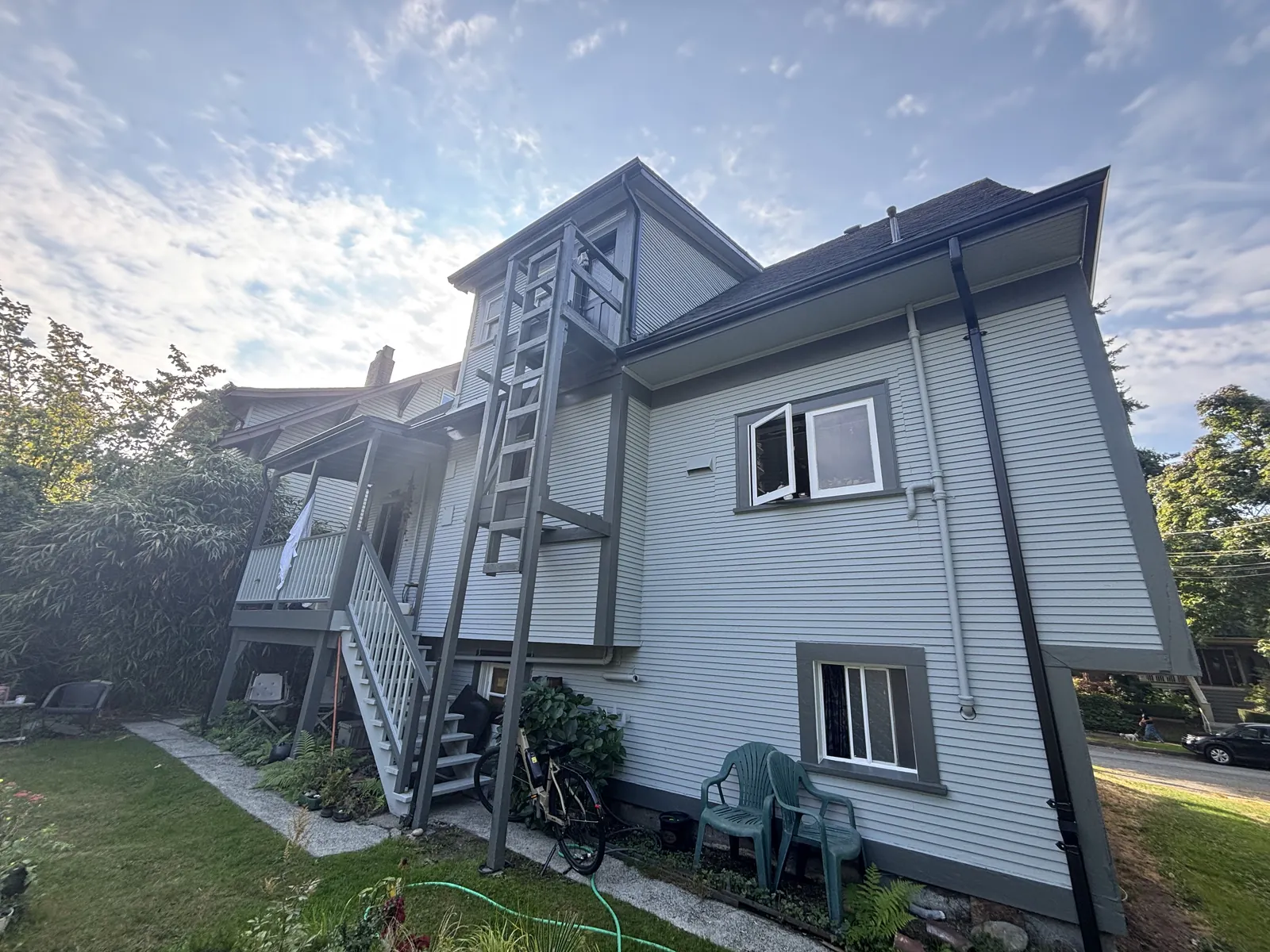 After — East Vancouver heritage home stairs and entry