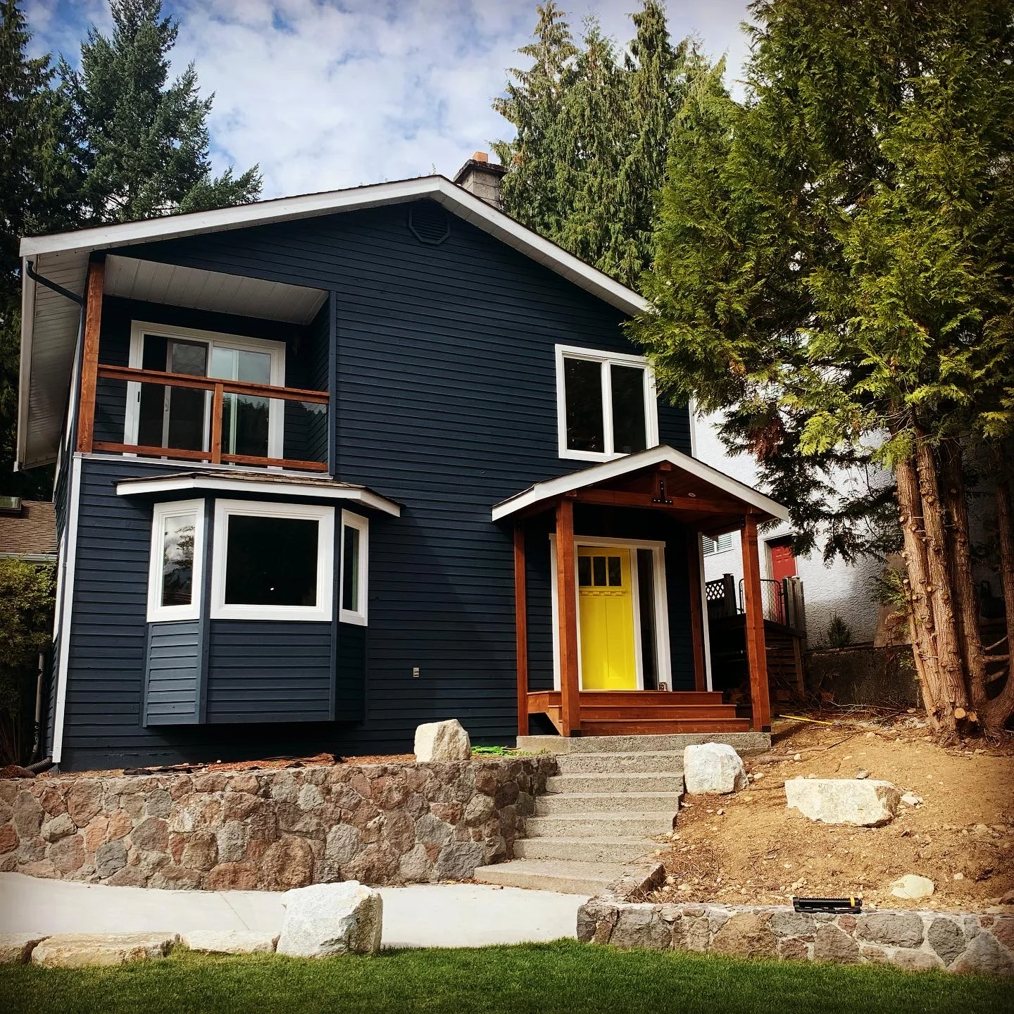 Full exterior repaint Garrett Residence Squamish BC — Colour Craft Painting